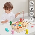 thumbnail image 3 of Juego de pesca magnético Montessori de madera para niños de 3 a 5 años, 3 of 7