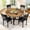 Brown, variant on MOOSENG Round Dining Table Set for 4,Faux Marble Circle Dining Table Set with Chairs,Modern Kitchen Table and Chairs Set for 4,Round Dinner Table & Chair Set for Small Space