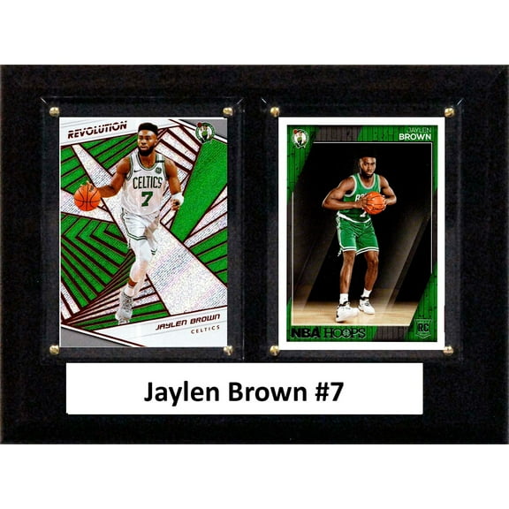 C&I Collectables 68JAYLBROWN NBA 6 x 8 in. Jaylen Brown Boston Celtics Two Card Plaque