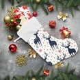 thumbnail image 4 of SKYSONIC Christmas Stocking Personalized Christmas Large Candy Stocking Hanging Gift Xmas Stockings Decoration 1 PC for Family Holiday Party Ornaments Decor Fireplace, 4 of 7