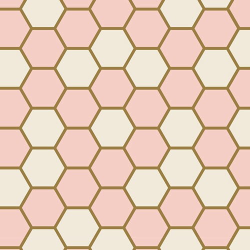 Hexagon Rose Cotton Fabric Art Gallery Fabrics Blush Hex Rose Cotton Qtr Yd Walmart Com Walmart Com