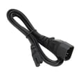 thumbnail image 4 of Cable IEC320 C14 a C7 macho a hembra, adaptador de corriente para Monitor LCD, impresora, cámara digital, 6,6 pies, 4 of 8