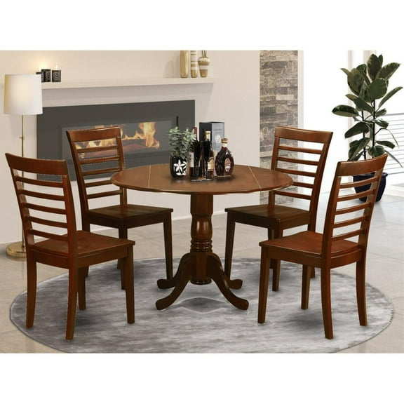 5 Pc small Kitchen Table and Chairs set-Kitchen Table and 4 dinette Chairs
