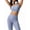 Haze Blue, variant on Women'S One-Shoulder Sports Bra - Sleeveless One Strap Low Asymmetrical Workout Yoga Tops