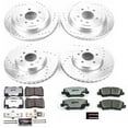 thumbnail image 3 of PowerStop Front and Rear Z26 Street Warrior Carbon-Fiber Ceramic Brake Pad and Drilled and Slotted Rotor Kit Fits: CADILLAC Select Models K6390-26, 3 of 9