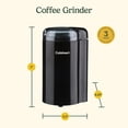 thumbnail image 4 of Cuisinart Coffee Grinder, Holds up to 70g of Beans, Stainless Steel Blades, Black (DCG-20BKNC), 4 of 5
