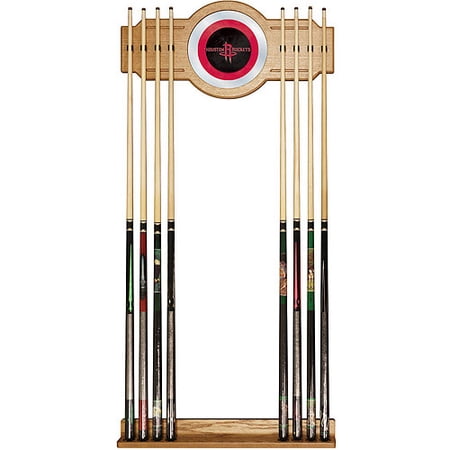 Houston Rockets NBA Billiard Cue Rack with Mirror