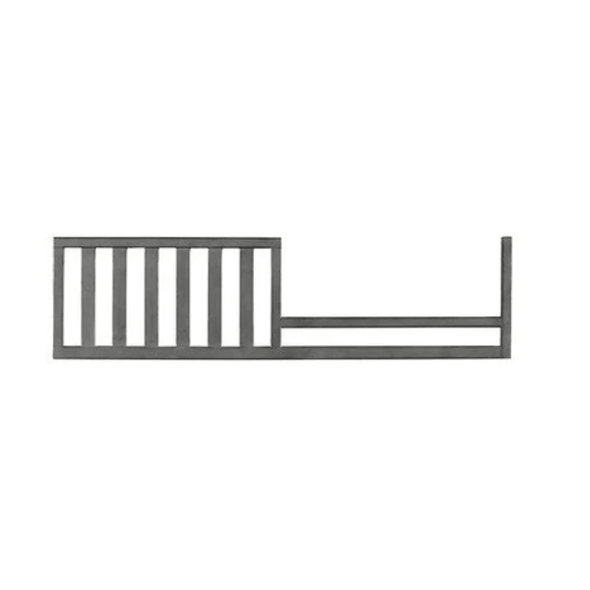 Toddler Bed Safety Guard Rail for Ellen Degeneres by Bivona Crib (Weathered Grey)