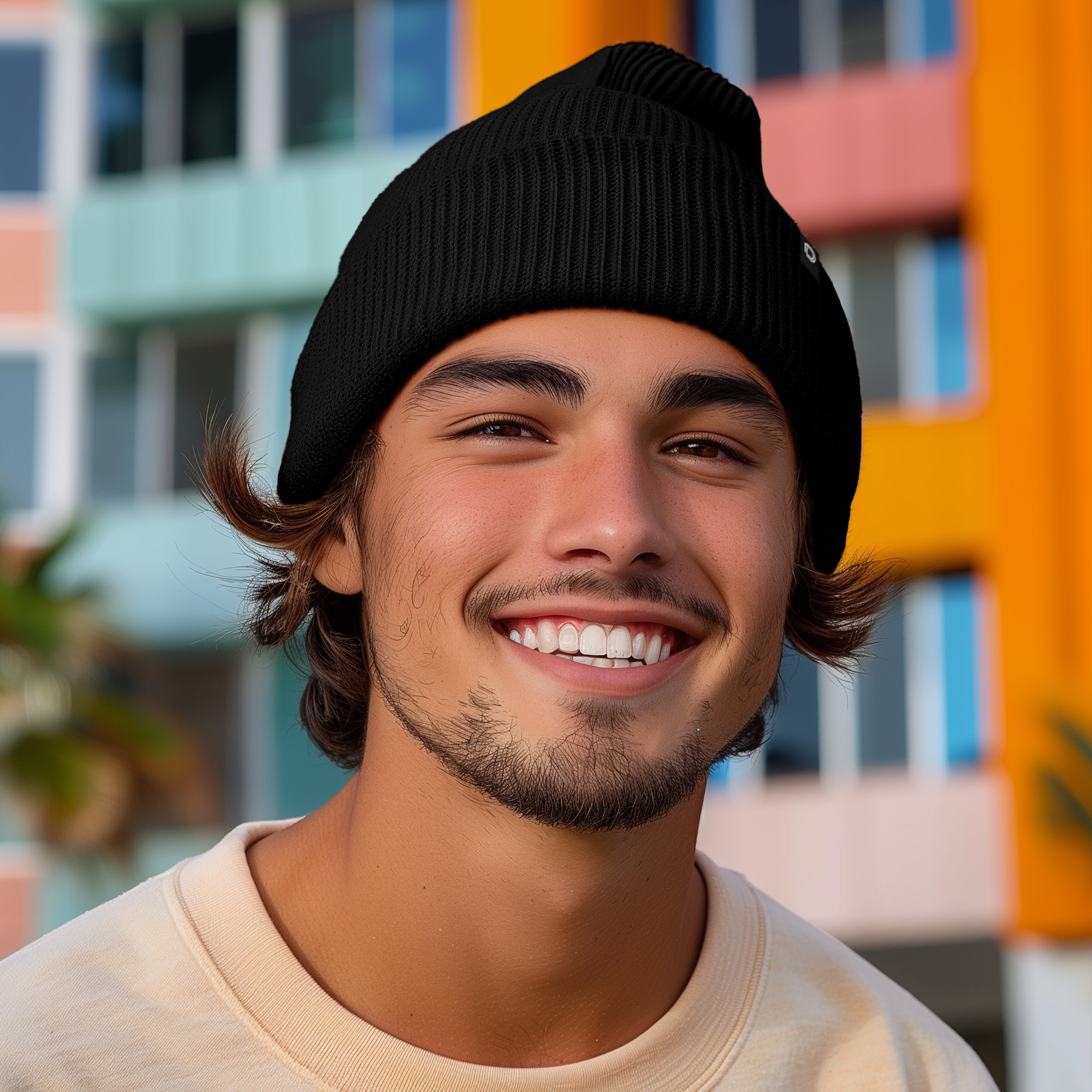 Dalix Beanie Soft Knit 3 Pack Stretch Skully Warm Winter Ski Black Asphalt Gray White
