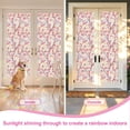 thumbnail image 5 of Countewol Rainbow Static Cling Window Film, Stained Glass Privacy Film with Sakura Pattern, Anti-Glare UV Protection, Removable Decorative Window Clings for Home, 5 of 11