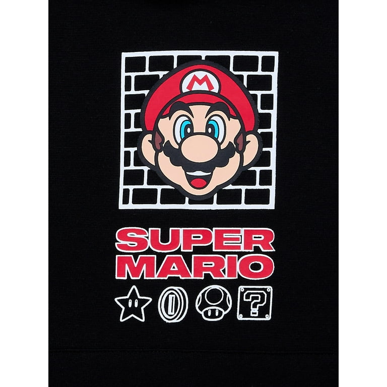 Super Mario Boys Hoodie, Sizes 4-18 - Walmart.com