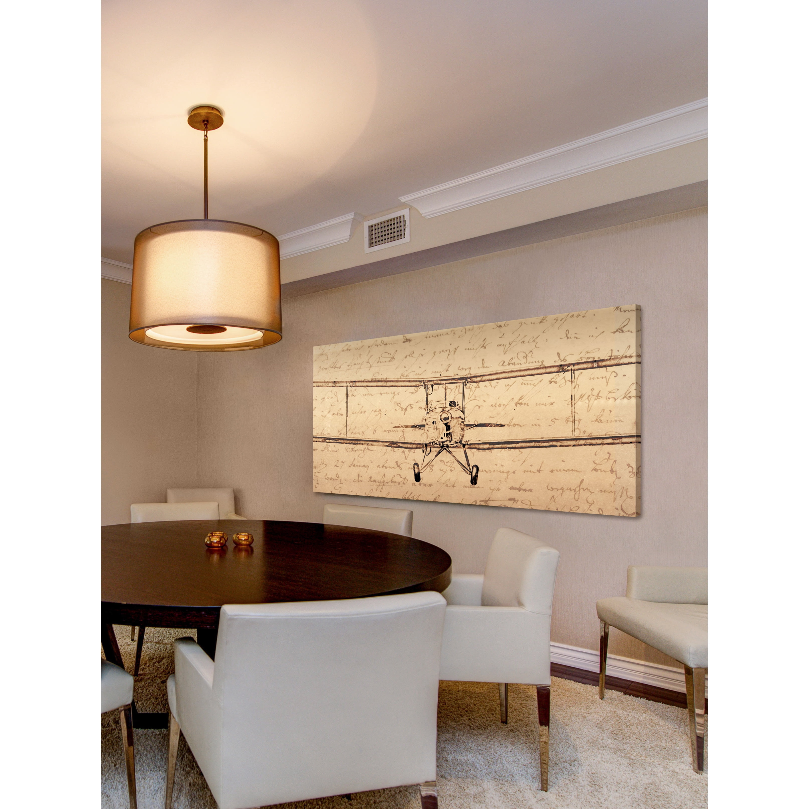 MARMONT HILL - Story of Flight Painting Print on Canvas - Multi-Color 36 x 18