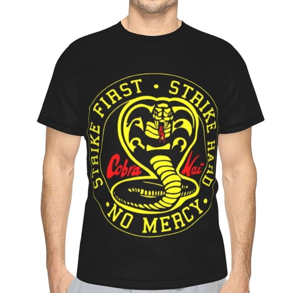 Unisex Adult Cobra Kai T-Shirts, 3D Graphic Novelty Shirts Crewneck Short Sleeve Tees for Men Women