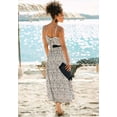thumbnail image 3 of LASCANA Women's Printed Tie Back Maxi Dress Back Bow, 3 of 5