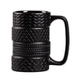 thumbnail image 1 of Wheel Tire Coffee Mug Xmas Present with Handle Unique for Men Ceramic Tea Cup, 1 of 8