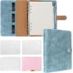 thumbnail image 2 of Carpeta de cuero A5 con 6 anillas, cuaderno recargable, carpeta planificador A5 con bolsillos para carpetas, divisores A5, papel de recambio A5, 2 of 5