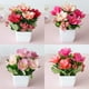 thumbnail image 3 of Gwong Decoración hogareña Plástico Artificial Rose Flor Planta Potted Bonsai Garden Fiesta Adorno de mesa Gwong 21053801, 3 of 7
