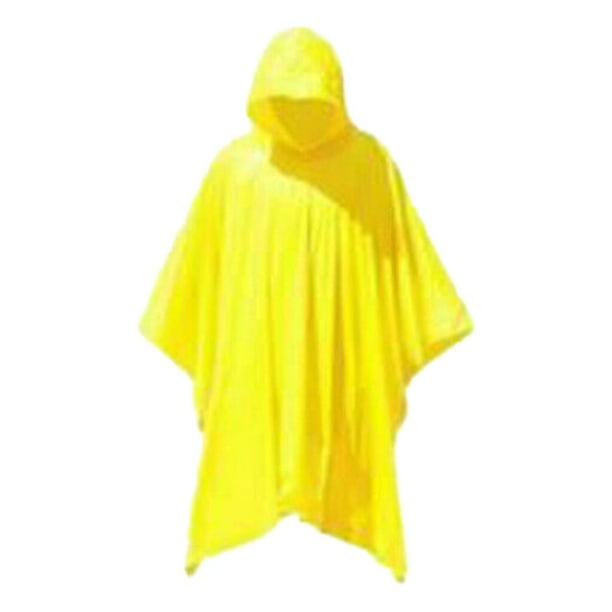 Ponchos de lluvia Fernando con Capucha Amarillo para viajes al aire libre