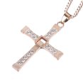 thumbnail image 1 of Dom Toretto Gold Cross Necklace Fast And The Furious Dominic Vin Diesel Costume, 1 of 1