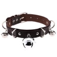 thumbnail image 1 of Collier pour Animaux de Compagnie en Simili Cuir: Sangle de Cou de Chien de Sécurité pour Chat Robuste avec Cloche, 1 of 2