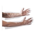thumbnail image 2 of Box Partners GLV2221 Clear Poly Gloves 18 in. Elbow Length - Case of 100, 2 of 3