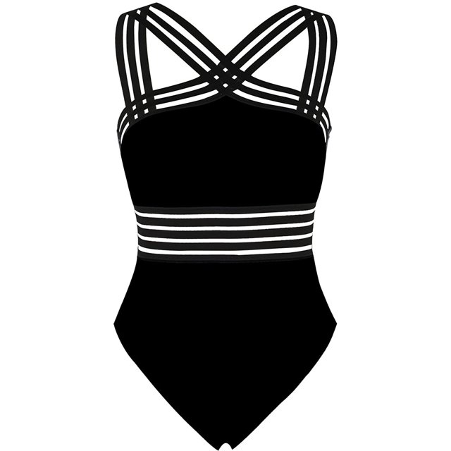 Traje de baño de una pieza para mujer Trajes de baño cruzados al frente Trajes de baño huecos Zhivalor CZYD-SY73-3