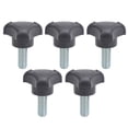 thumbnail image 1 of 5pcs Plastic Triangular Handle Screw Knob Tightening Screw Set Accessory M10 25mm, 1 of 14