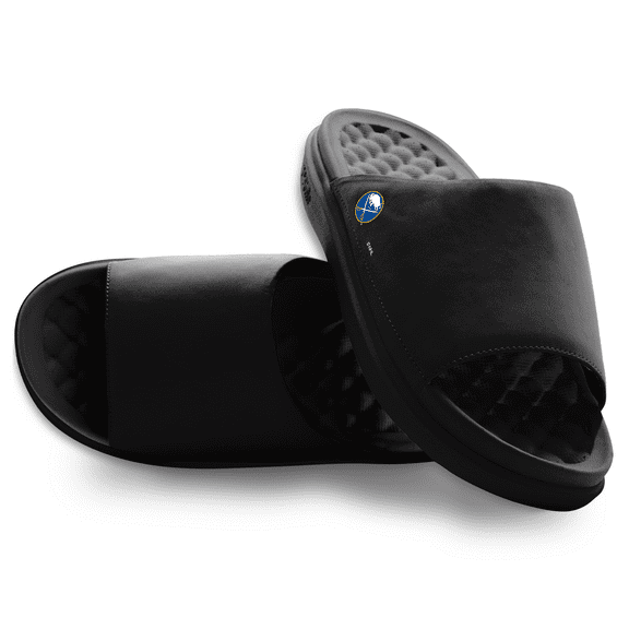 Unisex ISlide Black Buffalo Sabres Minimalistic Motive Slide Sandals