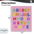 thumbnail image 4 of Stupell Industries Contemporary Gummy Alphabet over Pink White Framed Giclee Art, 16 x 20, by LISH Creative, 4 of 8