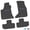 Black w/ Purple Insert, variant on Flextread Floor Mats for 17-24 Dodge Challenger AWD - Mopar Licensed Factory Fit - Black w/ Orange GT Insert - Custom Vintage - 100% Made in USA