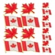 thumbnail image 2 of Canadian Flag Lapel Pin 1 Set Zinc Alloy Brooch Pins For Clothes Hats Backpacks 2.80X2.20X1.00CM Red Accessory 20 Pcs, 2 of 5