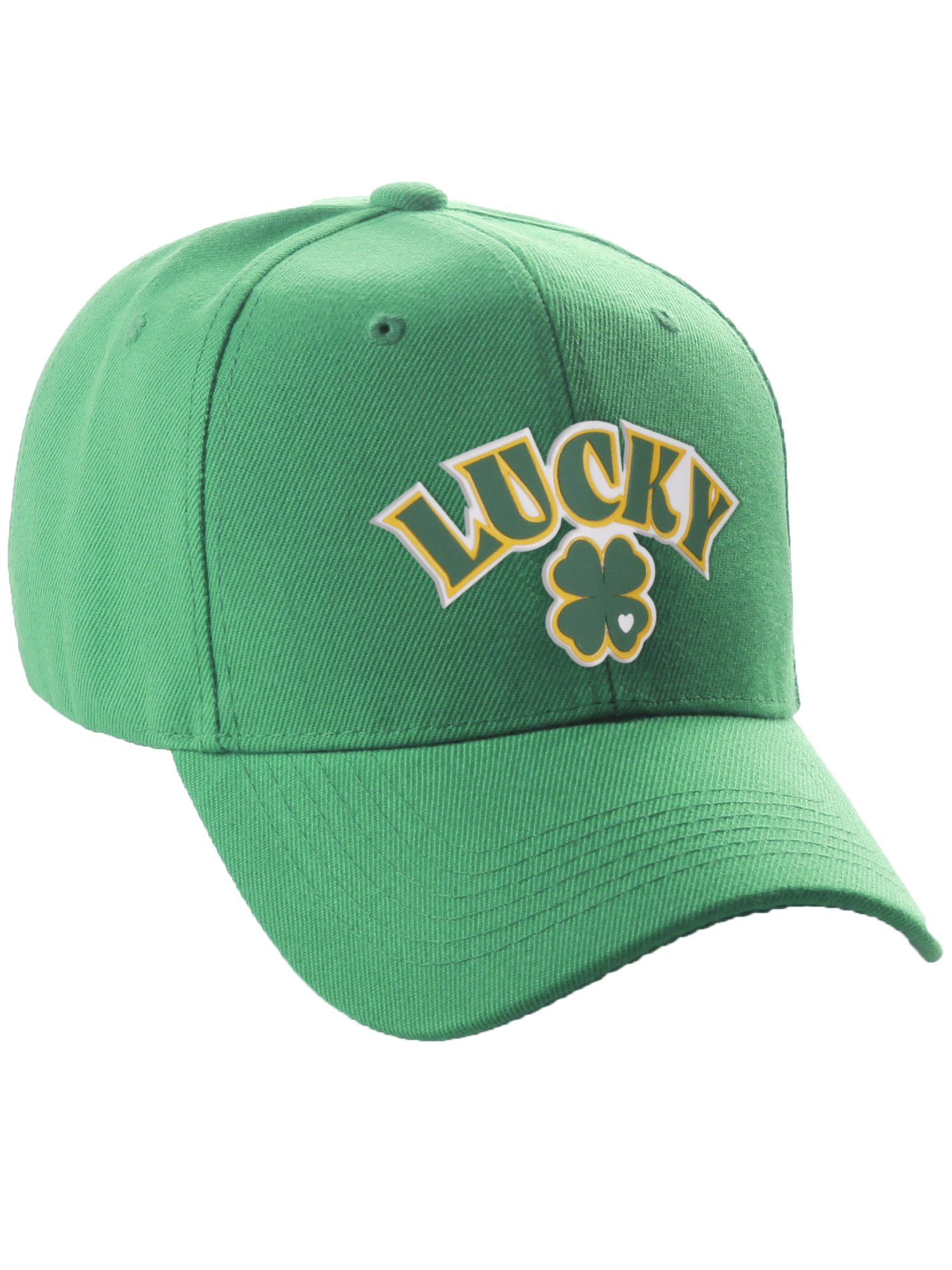 Daxton Structured Baseball Hat Cap St.Patrick Day 3D Lucky Clover ...