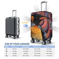 thumbnail image 4 of Gukieu Abstract Pattern Penguin Print Suitcase Protective Cover, Elastic Zipper Buckle Suitcase Protective Cover, Suitable for Travel, Business Trip-Large, 4 of 7