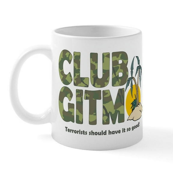 CafePress - Club Gitmo Mug - 11 oz Ceramic Mug - Novelty Coffee Tea Cup