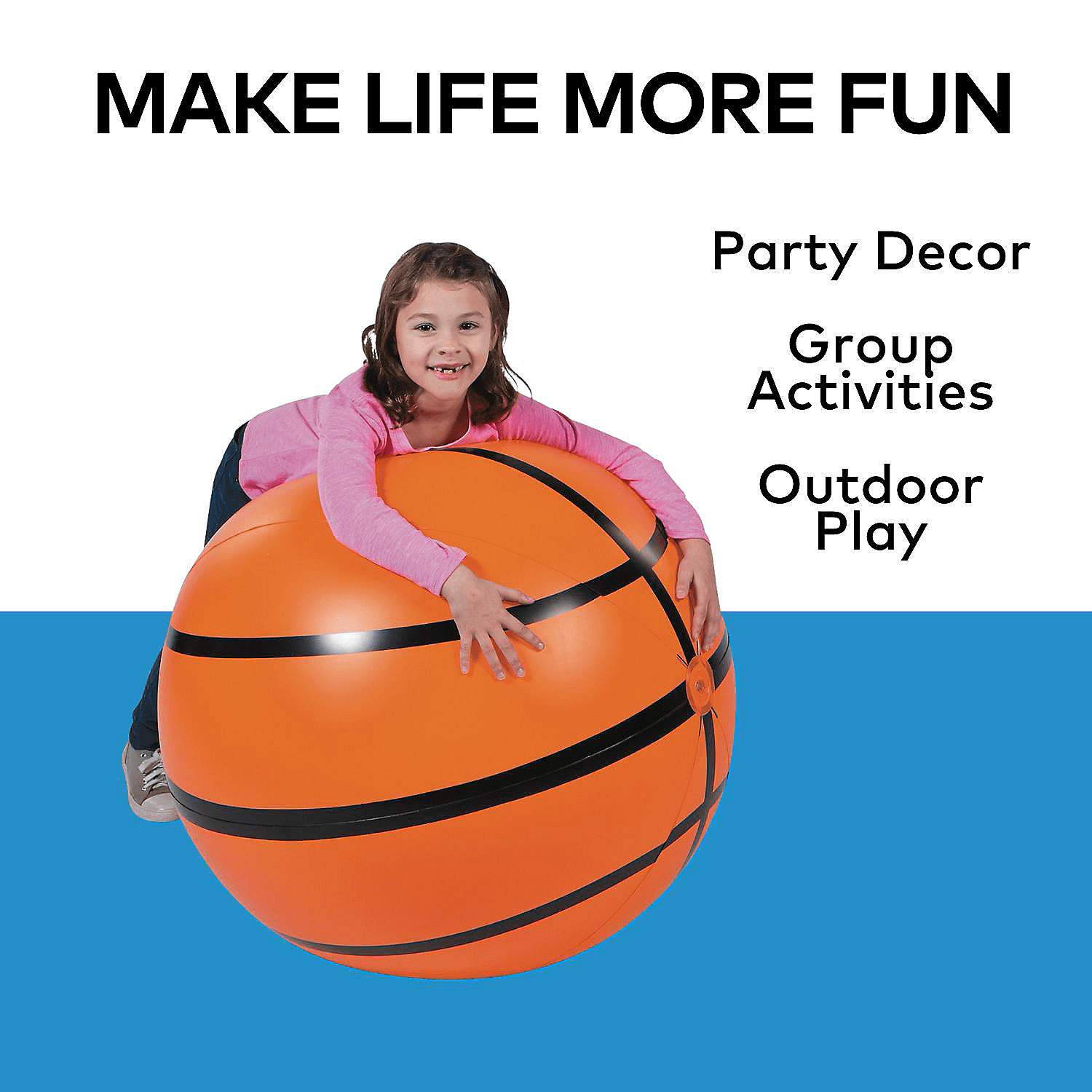 Large Basketball Inflate - Toys - 1 Piece