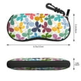 thumbnail image 2 of Xecao Colorful Butterflies for Eyeglass Case Soft Shell, Portable Sunglass Case, Fashionable Eyeglass Case with Zipper, Lightweight, 2 of 6
