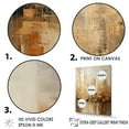 thumbnail image 3 of Designart "Earthy Peach Urban Array" Skyscrapers Canvas Art Print, 3 of 7