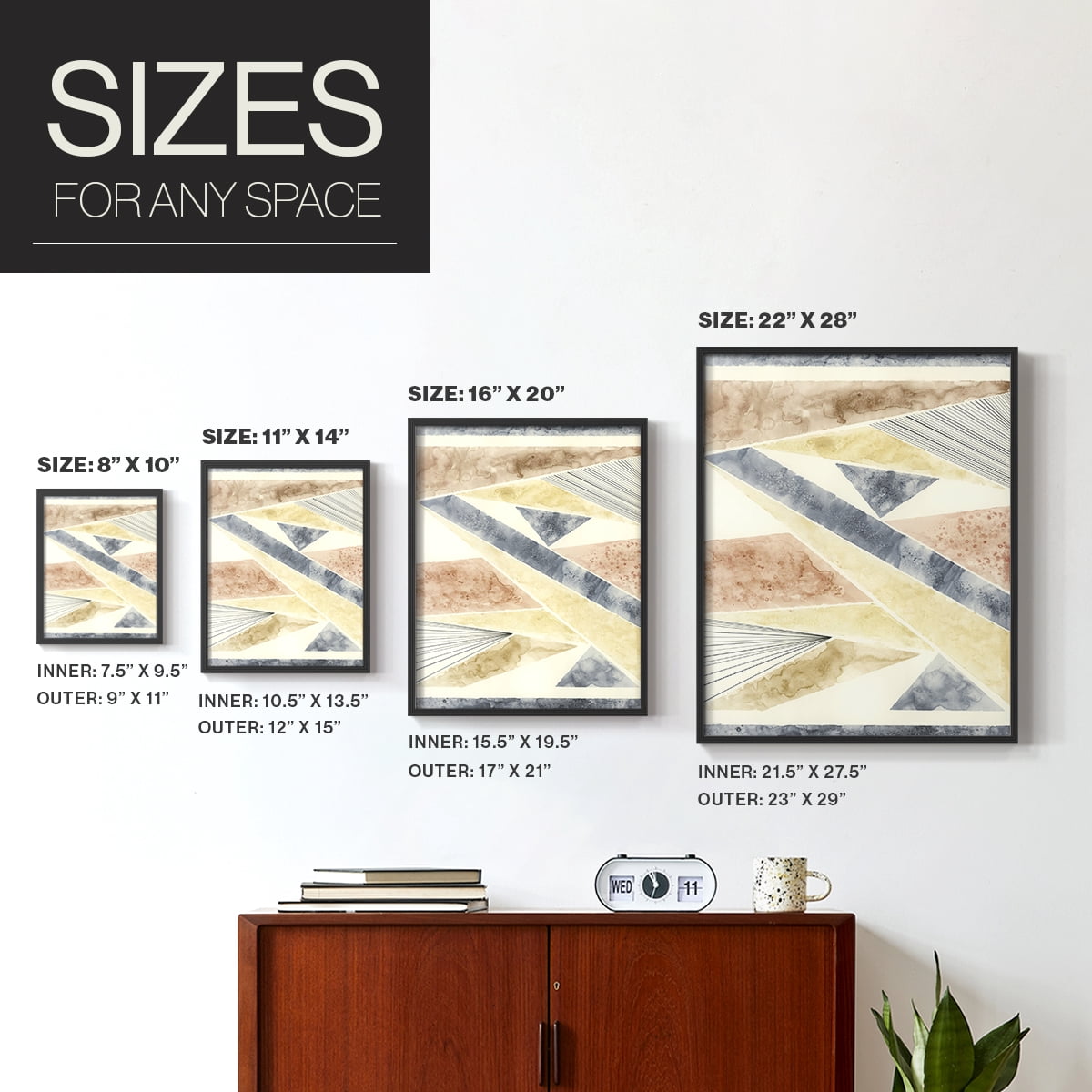 Untitled in Paper Solid Wood 8 x 10 Framed Print