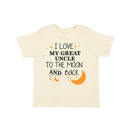 

Inktastic I Love My Great Uncle To The Moon and Back Gift Toddler Boy or Toddler Girl T-Shirt