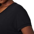 thumbnail image 3 of Mondetta Women’s Soft Moisture Wicking Dropped Shoulder V-neck T-Shirt, 3 of 4