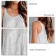 thumbnail image 4 of Blusa sin mangas con cuello redondo y lentejuelas para mujer Top camisola brillante Blusa encantadora de verano, 4 of 6