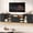 Black Bark Texture, variant on Homfa Extendable TV Stand for 45-100" TVs, LED Entertainment Console with Power Outlet & 14 Storage Compartment, Black Bark Texture