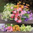 thumbnail image 3 of 4 Bouquet 28 Heads Artificial Fake Cute Daisy Flower Home Wedding Garden Decor, Pink, 3 of 8