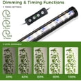 thumbnail image 3 of Grow Lights for Indoor Plants with Timer, 192 LEDs 42W Vertical Full Spectrum Grow Light 65 Inch Standing Grow Lights 3 Light Modes 5-Level Dimmable Wide Coverage, 3 of 9