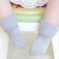 thumbnail image 1 of ITFABS Babies' Solid Color Anti Slip Cotton Socks Rubbers Warm Socks, 1 of 2