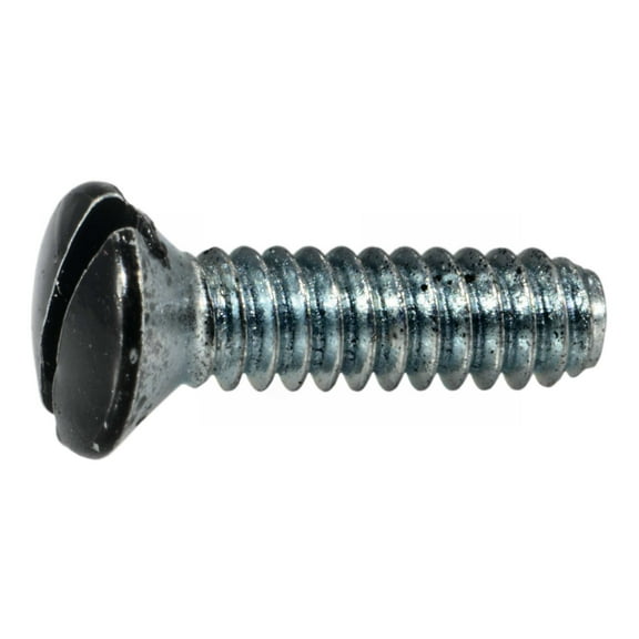 #6-32 x 1/2" Black Slotted Oval Head Switch Plate Screws SPSB-071 (40 pcs.)