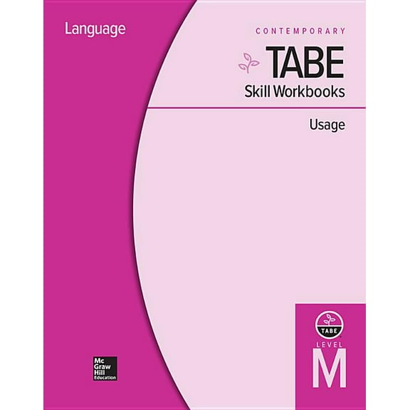 Tabe Skill Workbooks Level M: Usage - 10 Pack, (Hardcover)