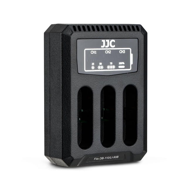 Cargador de batería JJC DB-110 USB multiranura para Ricoh GR IIIx