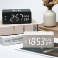 thumbnail image 5 of 15W Wooden Wireless Charging Clock Home Decor Temperature Humidity Display LED Luminous Fast Charging for Home Office Bedroom Nightstand Desktop Indoor Daily Use Living Room Tabletop Decors, 5 of 5