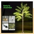 thumbnail image 4 of Palmera Artificial Iluminada, Palmera Falsa Iluminada De 5 Pies IP44, Iluminación Brillante Impermeable Para Fiesta Tropical, 4 of 7